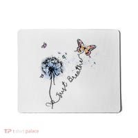 Dandelion Just Breathe Buttefly Inspiration Quotes Mousepad thumb 0