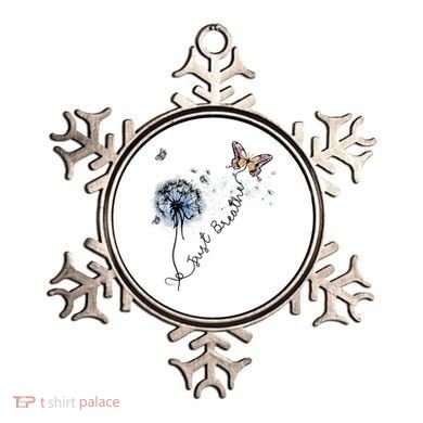 Dandelion Just Breathe Buttefly Inspiration Quotes Ornament