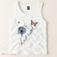 Dandelion Just Breathe Buttefly Inspiration Quotes Tank Top thumb 2