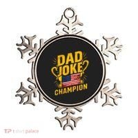 Dad Joke Champion Funny FatherS Day Dad Joke Ornament thumb 0