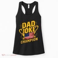 Dad Joke Champion Funny FatherS Day Dad Joke Women's Tank Top thumb 0