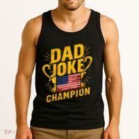 Dad Joke Champion Funny FatherS Day Dad Joke Tank Top thumb 3