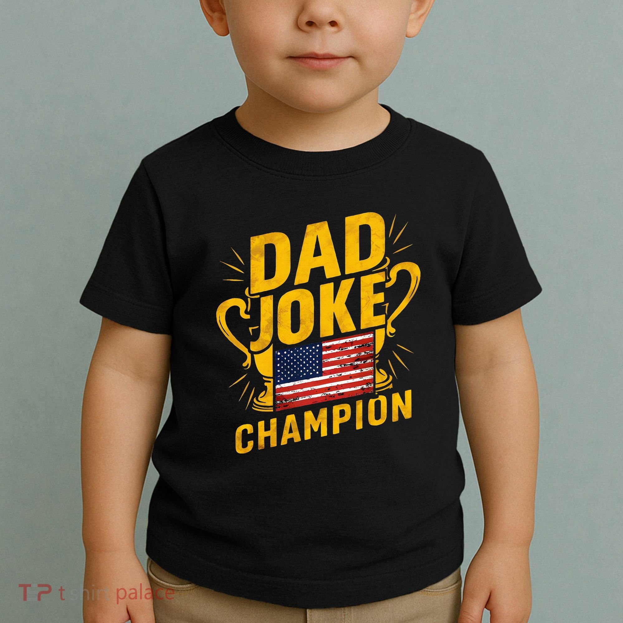 Dad Joke Champion Funny FatherS Day Dad Joke Toddler T-Shirt