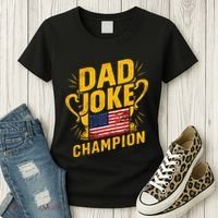 Dad Joke Champion Funny FatherS Day Dad Joke Women's T-Shirt thumb 3
