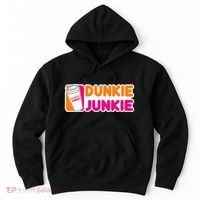 Dunkie Junkie Coffee Love Funny Coffee Saying Hoodie thumb 0