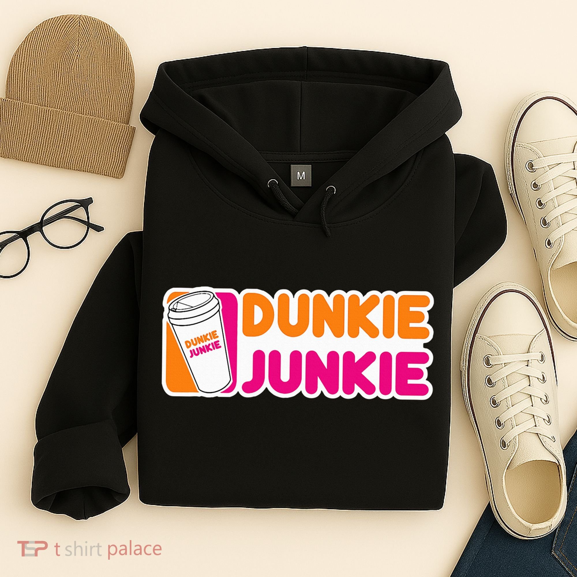 Dunkie Junkie Coffee Love Funny Coffee Saying Hoodie