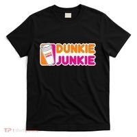 Dunkie Junkie Coffee Love Funny Coffee Saying T-Shirt thumb 0