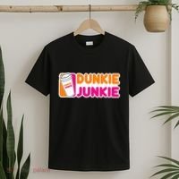 Dunkie Junkie Coffee Love Funny Coffee Saying T-Shirt thumb 2