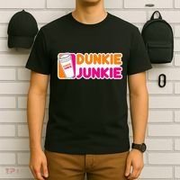 Dunkie Junkie Coffee Love Funny Coffee Saying T-Shirt thumb 6