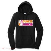 Dunkie Junkie Coffee Love Funny Coffee Saying Women's Hoodie thumb 0