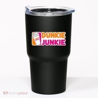 Dunkie Junkie Coffee Love Funny Coffee Saying Tumbler thumb 0