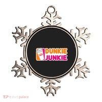 Dunkie Junkie Coffee Love Funny Coffee Saying Ornament thumb 0