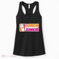 Dunkie Junkie Coffee Love Funny Coffee Saying Women's Tank Top thumb 0