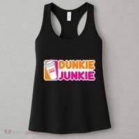Dunkie Junkie Coffee Love Funny Coffee Saying Women's Tank Top thumb 3