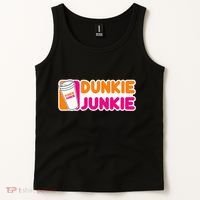 Dunkie Junkie Coffee Love Funny Coffee Saying Tank Top thumb 2