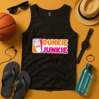 Dunkie Junkie Coffee Love Funny Coffee Saying Tank Top thumb 4