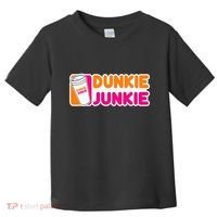 Dunkie Junkie Coffee Love Funny Coffee Saying Toddler T-Shirt thumb 0