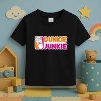 Dunkie Junkie Coffee Love Funny Coffee Saying Toddler T-Shirt thumb 3