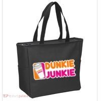 Dunkie Junkie Coffee Love Funny Coffee Saying Tote Bag thumb 2
