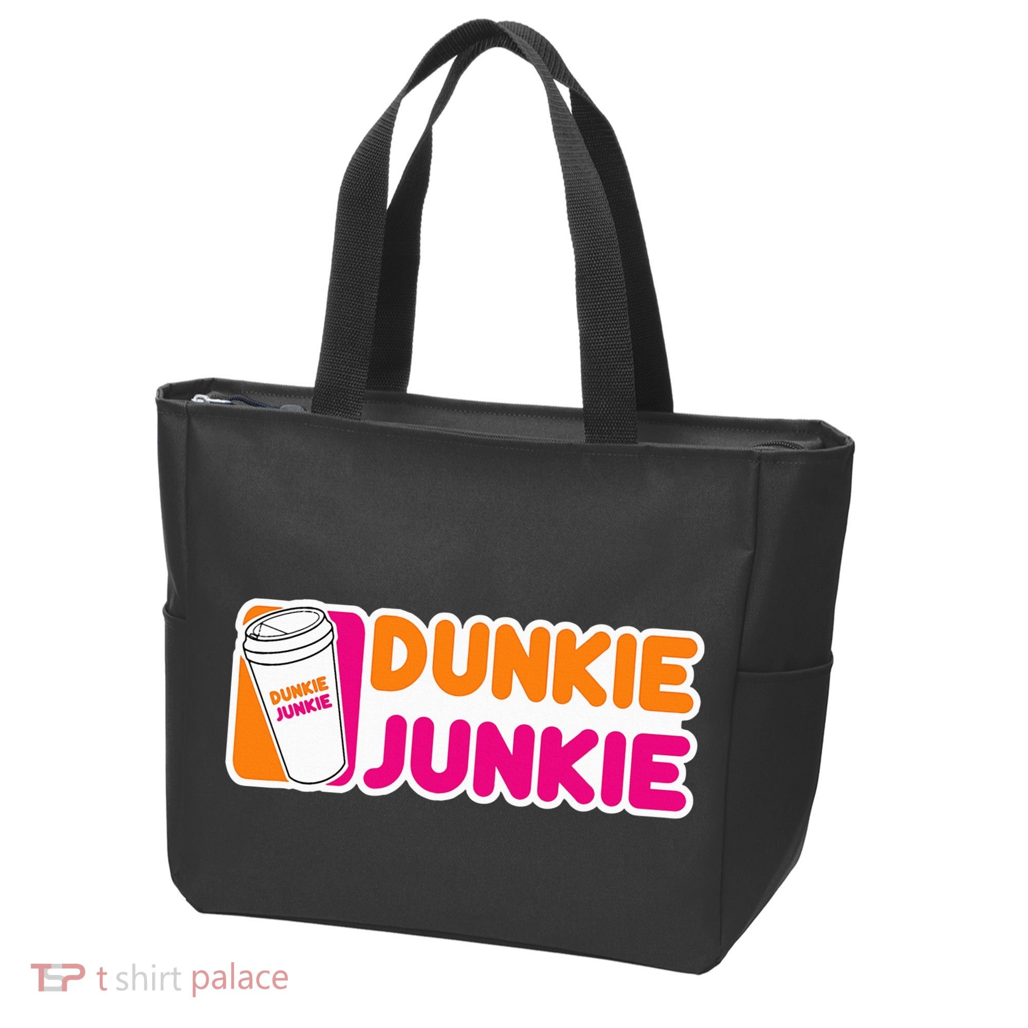 Dunkie Junkie Coffee Love Funny Coffee Saying Tote Bag