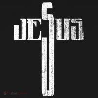 Distressed Jesus Cross Christian Religious Tee Doggie Tank thumb 4