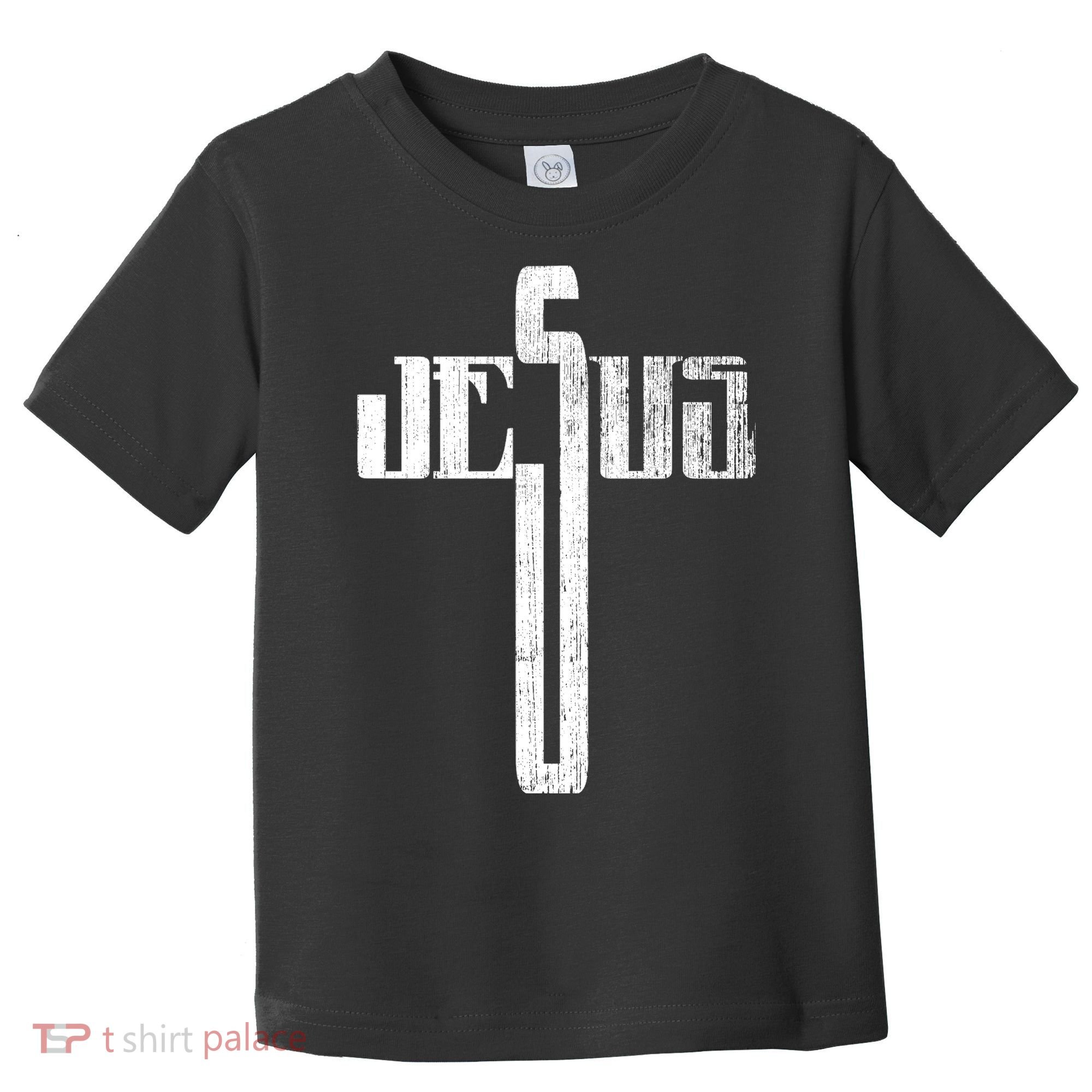Distressed Jesus Cross Christian Religious Tee Toddler T-Shirt
