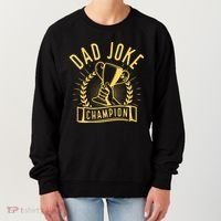 Dad Joke Champion Funny Fathers Day Gift Women's Sweatshirt thumb 0