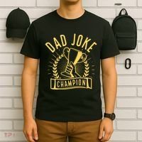 Dad Joke Champion Funny Fathers Day Gift T-Shirt thumb 6