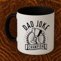 Dad Joke Champion Funny Fathers Day Gift Coffee Mug thumb 2