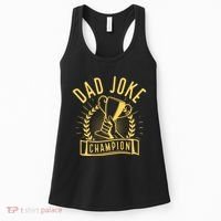 Dad Joke Champion Funny Fathers Day Gift Women's Tank Top thumb 0