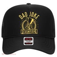 Dad Joke Champion Funny Fathers Day Gift Hat thumb 0