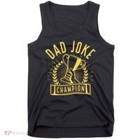 Dad Joke Champion Funny Fathers Day Gift Tank Top thumb 0