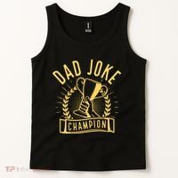 Dad Joke Champion Funny Fathers Day Gift Tank Top thumb 2