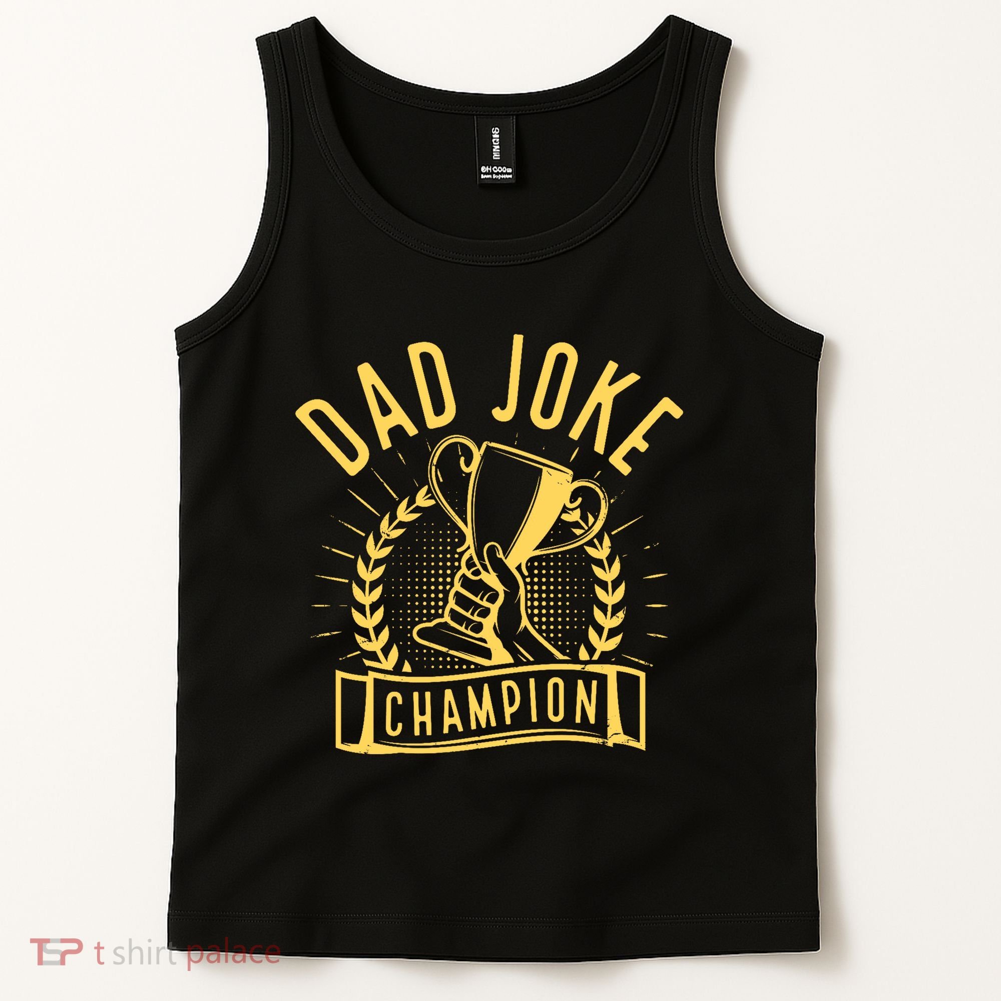 Dad Joke Champion Funny Fathers Day Gift Tank Top