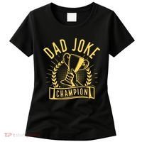 Dad Joke Champion Funny Fathers Day Gift Women's T-Shirt thumb 0