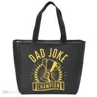 Dad Joke Champion Funny Fathers Day Gift Tote Bag thumb 0
