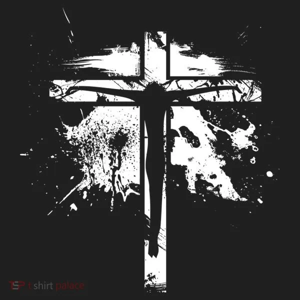 Distressed Jesus Cross Christianity Women's Sweatshirt