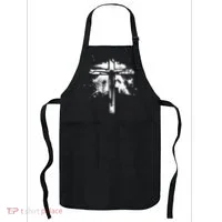 Distressed Jesus Cross Christianity Apron thumb 0