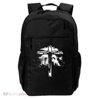 Distressed Jesus Cross Christianity Backpack