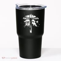 Distressed Jesus Cross Christianity Tumbler thumb 0