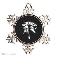 Distressed Jesus Cross Christianity Ornament thumb 0