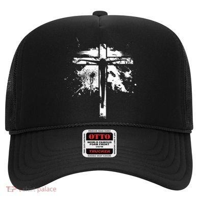 Distressed Jesus Cross Christianity Hat