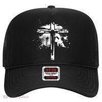 Distressed Jesus Cross Christianity Hat thumb 0
