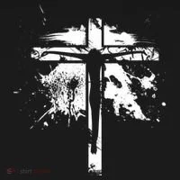 Distressed Jesus Cross Christianity Toddler Hoodie thumb 2