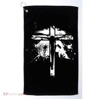 Distressed Jesus Cross Christianity Golf Towel