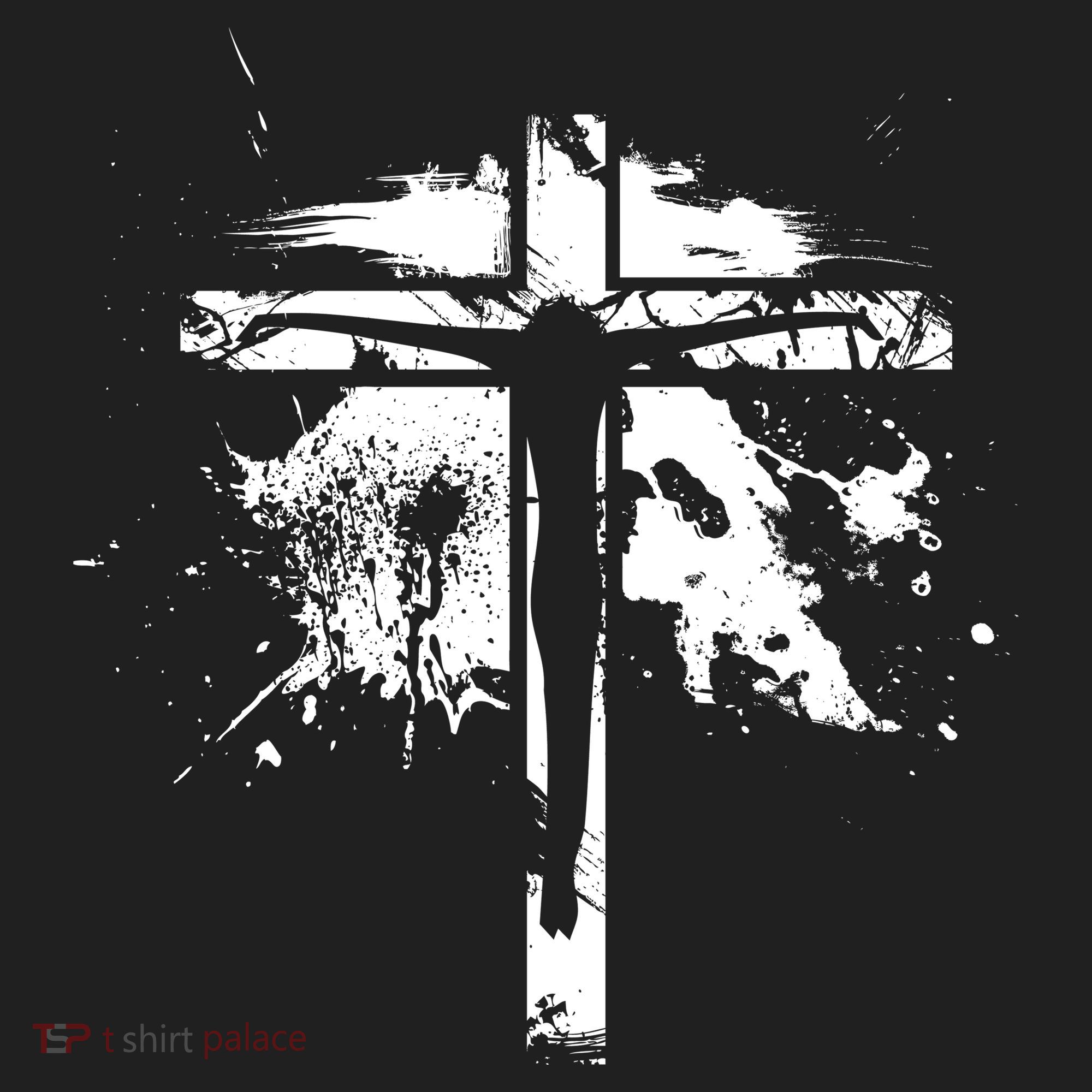Distressed Jesus Cross Christianity Golf Towel