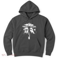 Distressed Jesus Cross Christianity Hoodie thumb 0