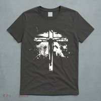 Distressed Jesus Cross Christianity T-Shirt thumb 5