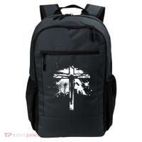 Distressed Jesus Cross Christianity Backpack thumb 0