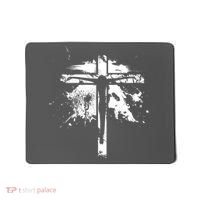 Distressed Jesus Cross Christianity Mousepad thumb 0